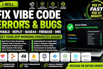 fix vibe code errors lovable replit base44 dns firebase base44 vibe coded app
