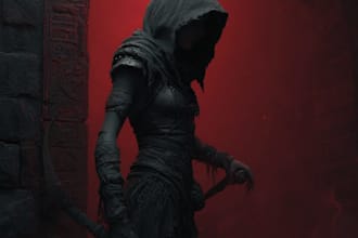 make any kind of dark fantasy scary horror character