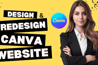 create canva website design, canva landing page design, canva portfolio design