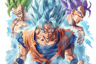do any dragon ball style illustration for you