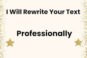 rewrite and improve texts