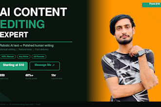 edit and improve ai generated content to sound natural