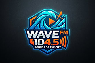 design a creative and professional radio channel logo