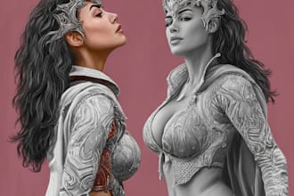 draw erotic nsfw art, pinups, anime, fan art, portraits