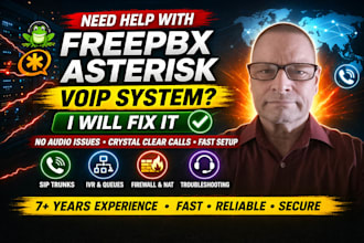 professionally install, configure, and troubleshoot your freepbx system