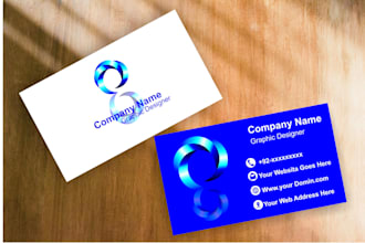 design luxury modern business card double sided