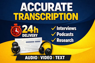 transcribe interviews, podcasts, and meetings accurately