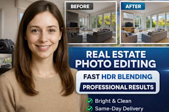 edit real estate photos professionally with hdr blending and fast delivery