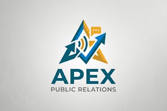 design a professional and modern public relations agency logo