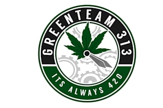 design monogram unique cannabis hemp logo
