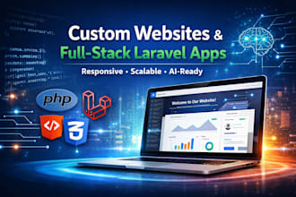 build custom websites  full stack laravel web applications