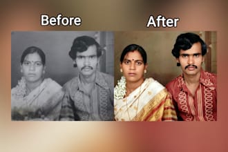 restore old photos, repair damaged images and colorize