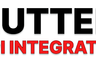 develop flutter mobile app with API integration