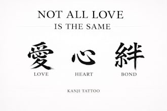 create a meaningful and natural kanji for your tattoo
