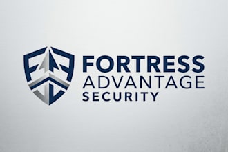 design a strong and professional security company logo
