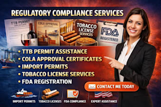 apply for ttb permit, cola approval, import permit, tobacco license, fda