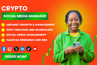 be your crypto nft web3 social media manager and drive daily growth on twitter x