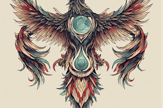 create a profesional tribal tattoo design