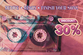 revive, remix or finish your song or demo