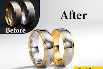 do professional jewelry photo retouching and editing