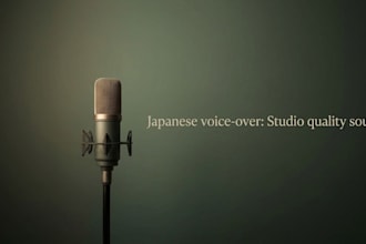 record professional japanese voice over in studio quality