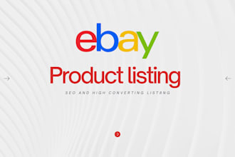 professionally list products on ebay with SEO optimized listing