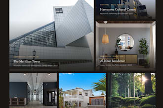 design a professional brochure website in elementor with pixel perfect UI