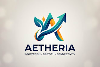 design a modern and professional startup logo for your brand