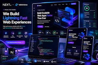 build a high performance next js and tailwind CSS website