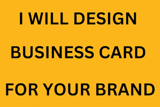 design business card for your brand