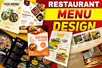 design original food, bar, restaurant menu, TV screen menu