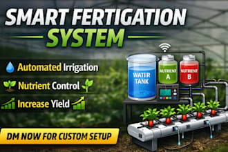 design smart fertigation system for automated irrigation and nutrient delivery