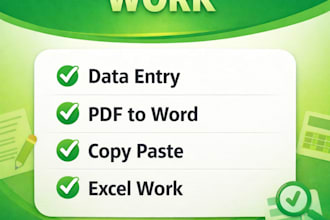 do data entry typing work