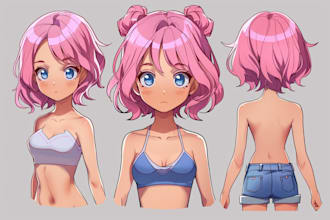 draw a cute anime chibi character