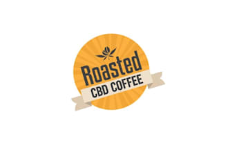 design hip upbeat roasted cbd coffee logo