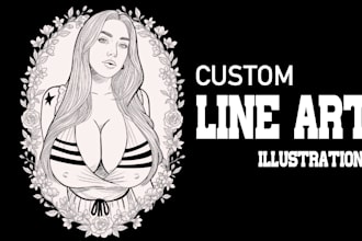 create custom line art illustration for your ideas