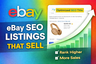 create SEO optimized ebay listings that rank and sell