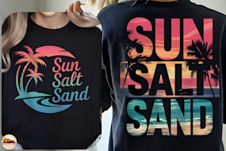 design stunning custom t shirt graphic sunshine, summer and vibes artwork