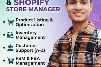 be your amazon fba virtual assistant and store manager
