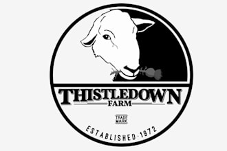 design animal farm wedding venue logo