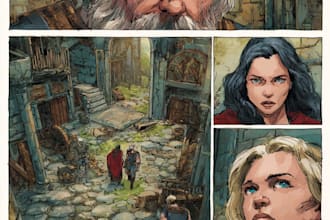 draw custom comic book page illustration and cover art