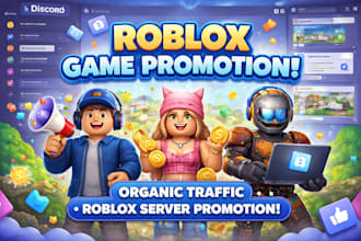 roblox game promotion, organic traffic, roblox server promotion, advertising