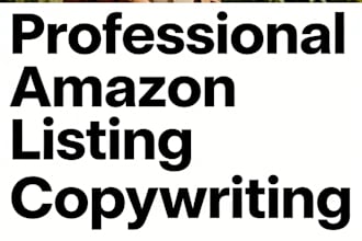 write professional amazon listing copy for your products