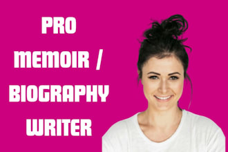 ghostwrite your memoir or autobiography
