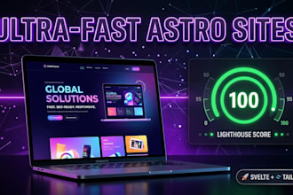 a high performance astro website with svelte and tailwind