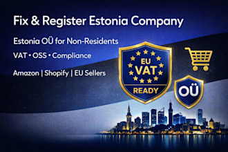 fix and register estonia company for non residents with vat help