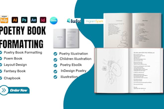 format, design poetry book poem children book illustration poetry kdp book cover
