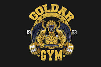 do custom fitness gym exercise animation, physical workout logo design for you