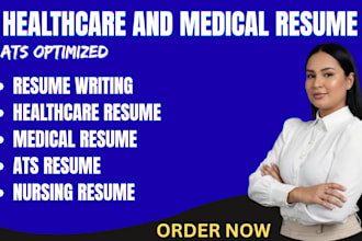 write an ats compliant healthcare resume for nurses and medical professionals