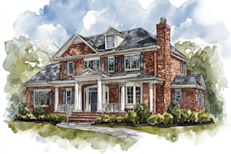 turn your home into watercolor painting